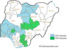 results after 18 states + FCT_nigerian map